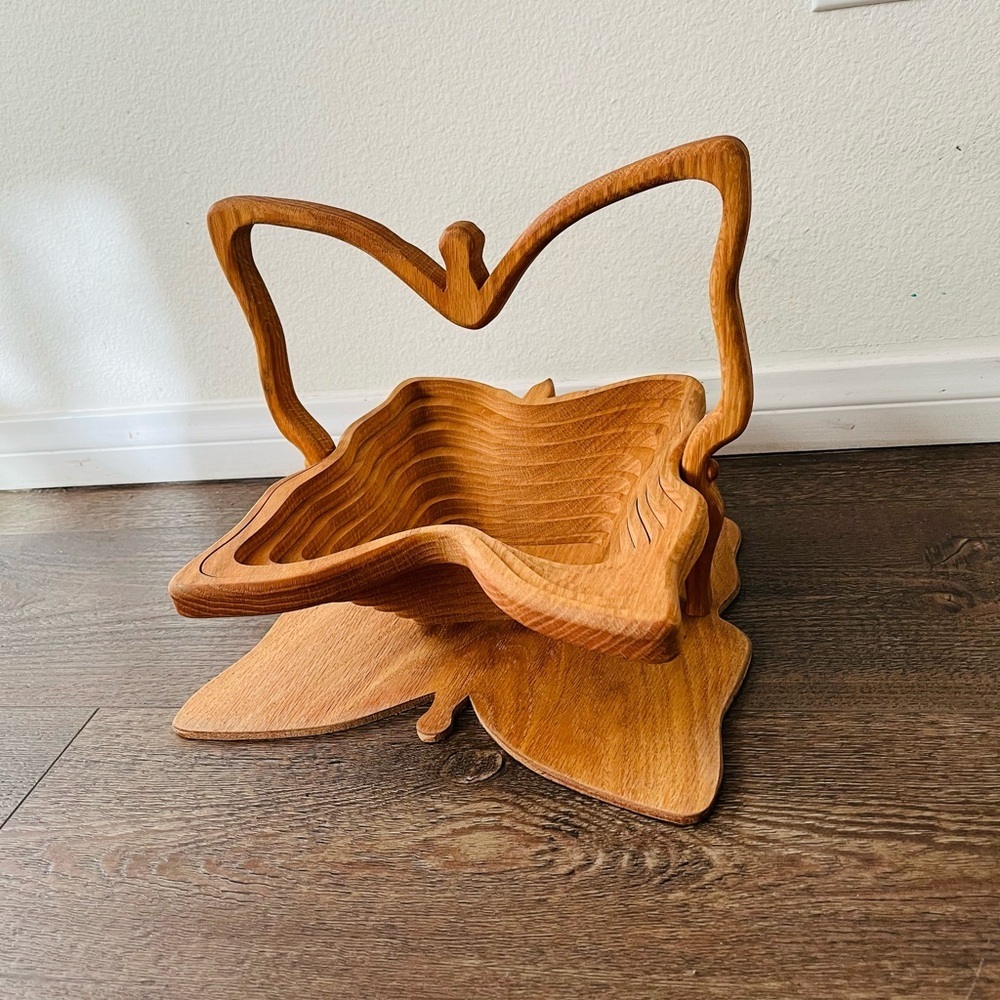 Wooden collapsible Fruit Basket - Picture 10 of 12